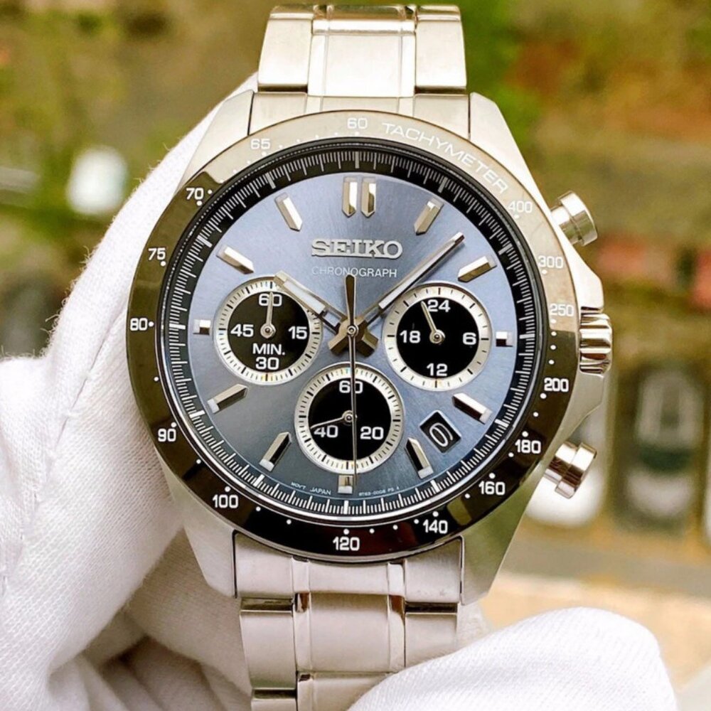 Seiko Spirit Chronograph Blue Dial Men's Watch SBTR027 PRICE FIRM
